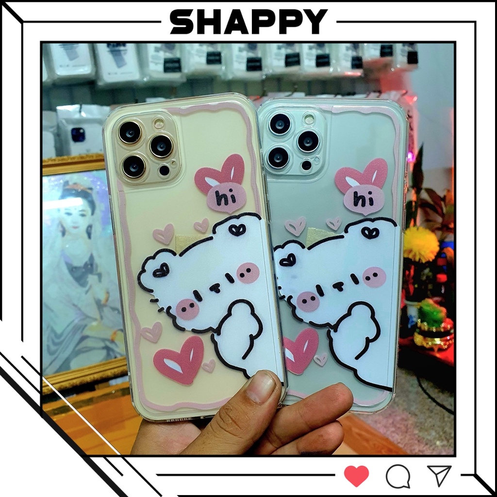 Ốp IPhone Dẻo Gấu Tim [Shappy Shop]