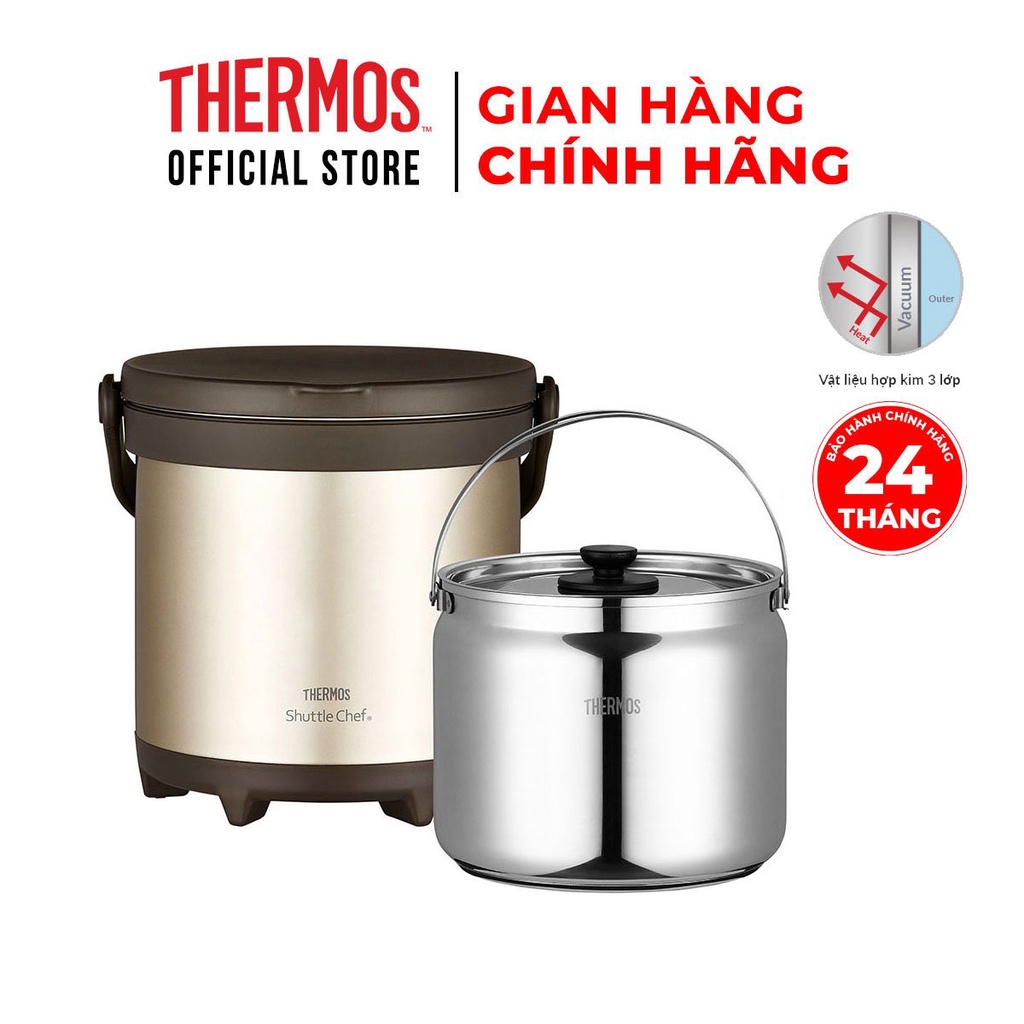 Nồi ủ Thermos số 1 Nhật Bản, 4.5 lít - 6 lít, bảo hành 24 tháng.