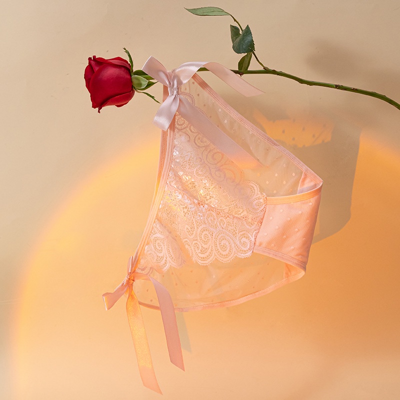 Quần Lót Lưới Ren Rỗng Lưng Thấp Quyến Rũ Cho Nữ