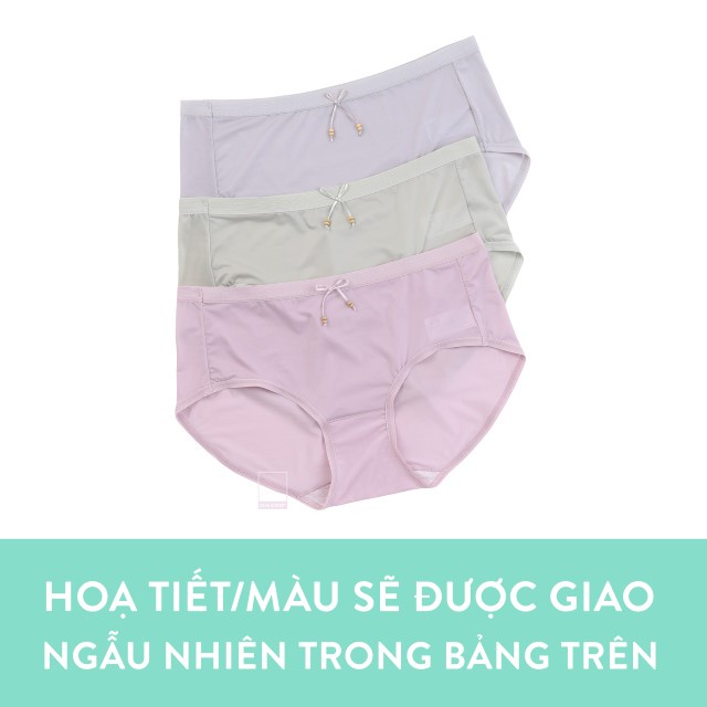 Quần lót thun lạnh màu trơn đính nơ BOM SISTER MUQ22021