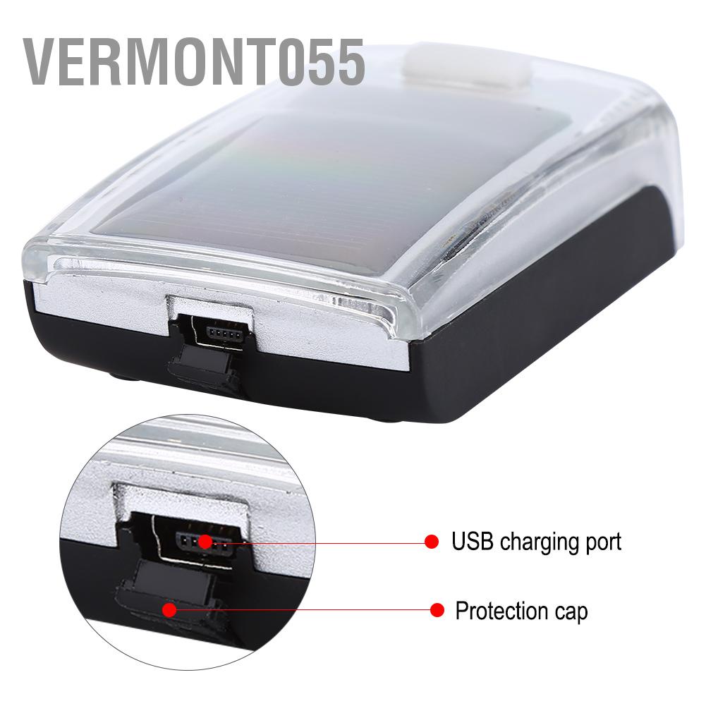 Có thể bán buôn Đèn LED Gắn Tay Lái Xe Đạp Dùng Năng Lượng Mặt Trời vermont055 Hàng giao ngay