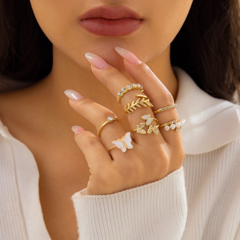 Bộ Nhẫn Đeo Khớp Ngón Tay Phong Cách Vintage Đơn Giản Cho Nữ