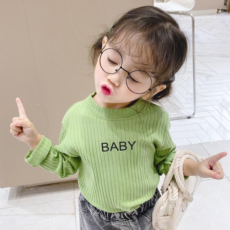 Hàng Mới Về Áo Thun Cotton Tay Dài In Họa Tiết Hoạt Hình Dễ Thương Thời Trang Xuân Hè 2020 Cho Bé Gái