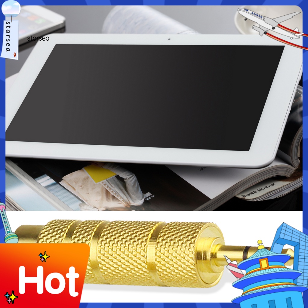 Bộ Chuyển Đổi Âm Thanh ZK Mini Màu Vàng Kim 3.5mm Sang 6.5mm Đa Năng Cho Thiết Bị Điện Tử