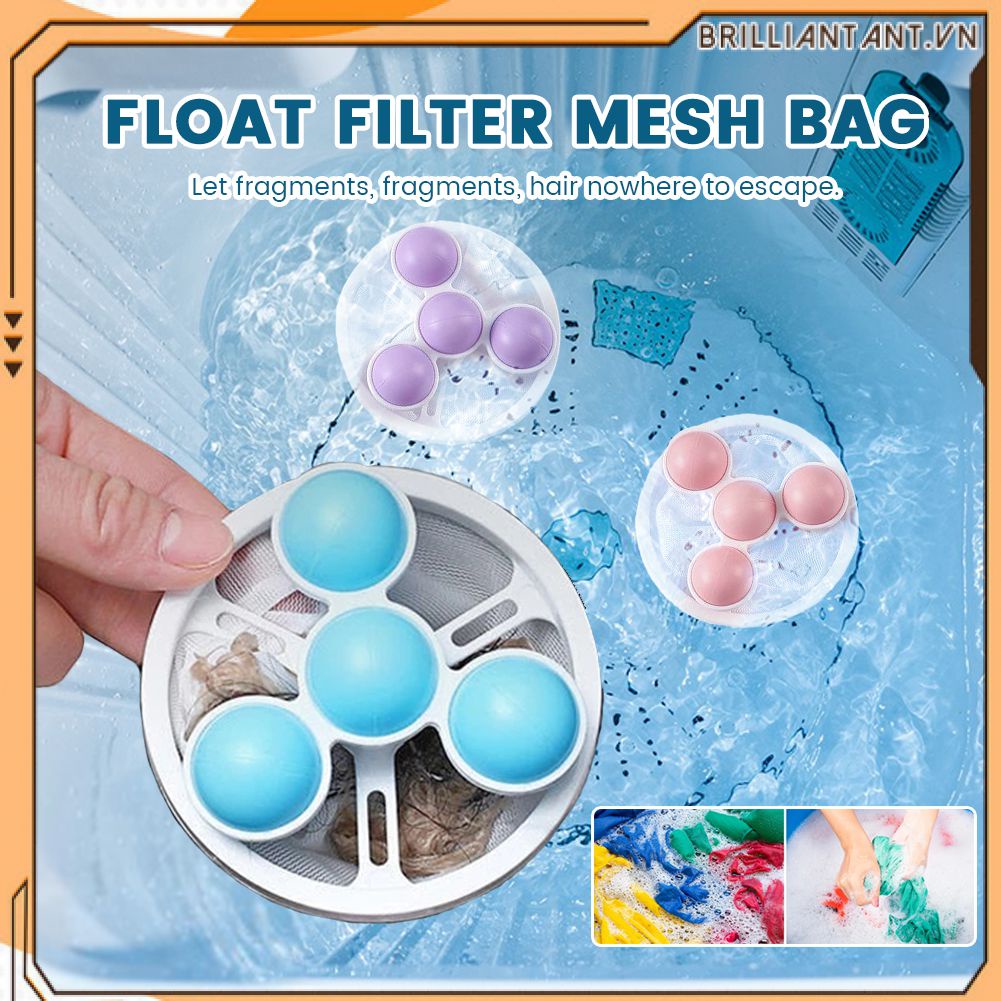 Bóng Giặt Túi Lưới Đựng Xơ Lông Thú Cưng Nổi/Bóng Làm Sạch Quần Áo Túi Lưới Cho Máy Giặt/Bộ Lọc Sợi Bẩn Bộ Lọc Rác Máy Giặt Bri