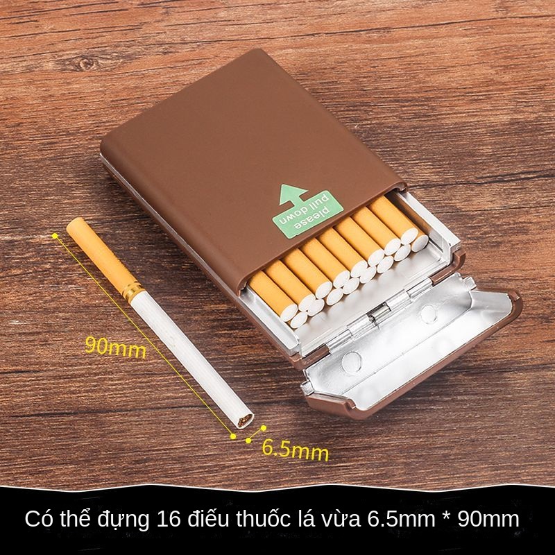 Hộp Đựng Thuốc Lá 16 Que Siêu Mỏng Cỡ Vừa 6.5mm Chống Áp Lực