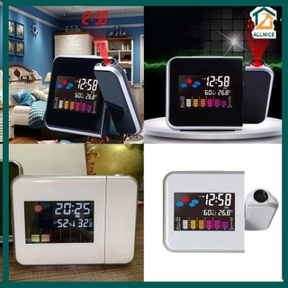 【0227】 Colorful LED Digital Projection Alarm Clock Time Projector Thermometer Clock