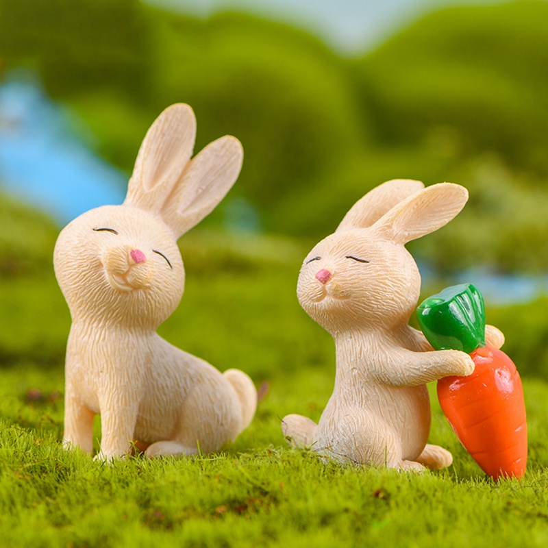Đồ trang trí Chú Thỏ Đáng Yêu Trang Trí Sân Vườn 4.4X3.2 Cm 7 Ngẫu Nhiên CR1