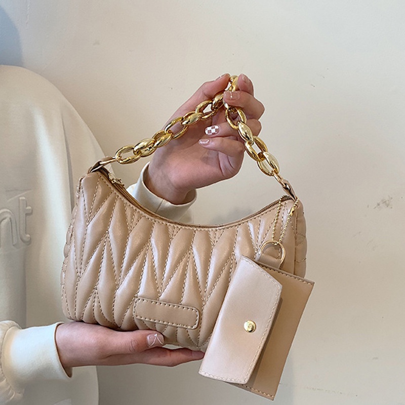 Túi Đeo Vai Thêu Họa Tiết Hình Thoi Thời Trang Cao Cấp Cho Nữ