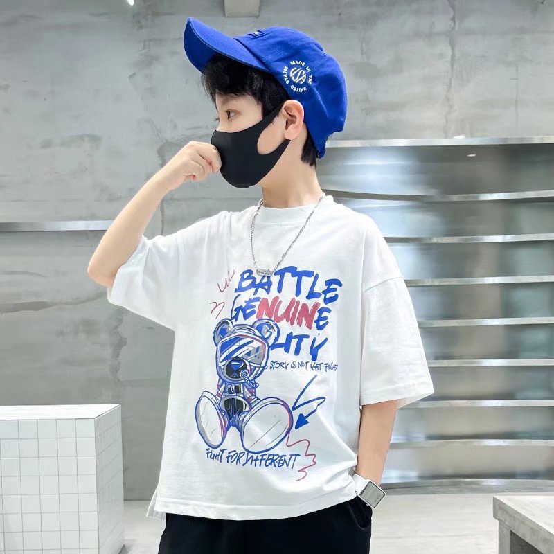 CATIMINI Áo Thun Tay Ngắn Phong Cách Hàn Quốc Thời Trang Cho Bé Trai