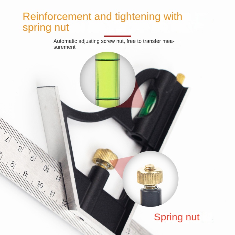 Thước Đo Góc Vuông 45 Độ Đa Năng 300mm