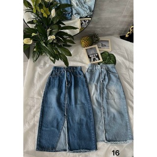 CHÂN VÁY JEANS XẺ TÀ (KÈM VIDEO HÌNH THẬT)