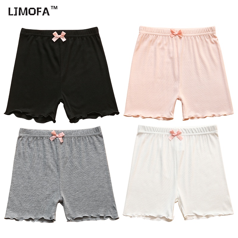 LJMOFA Quần short legging chất liệu cotton chất lượng cao cho bé gái 3-10 tuổi