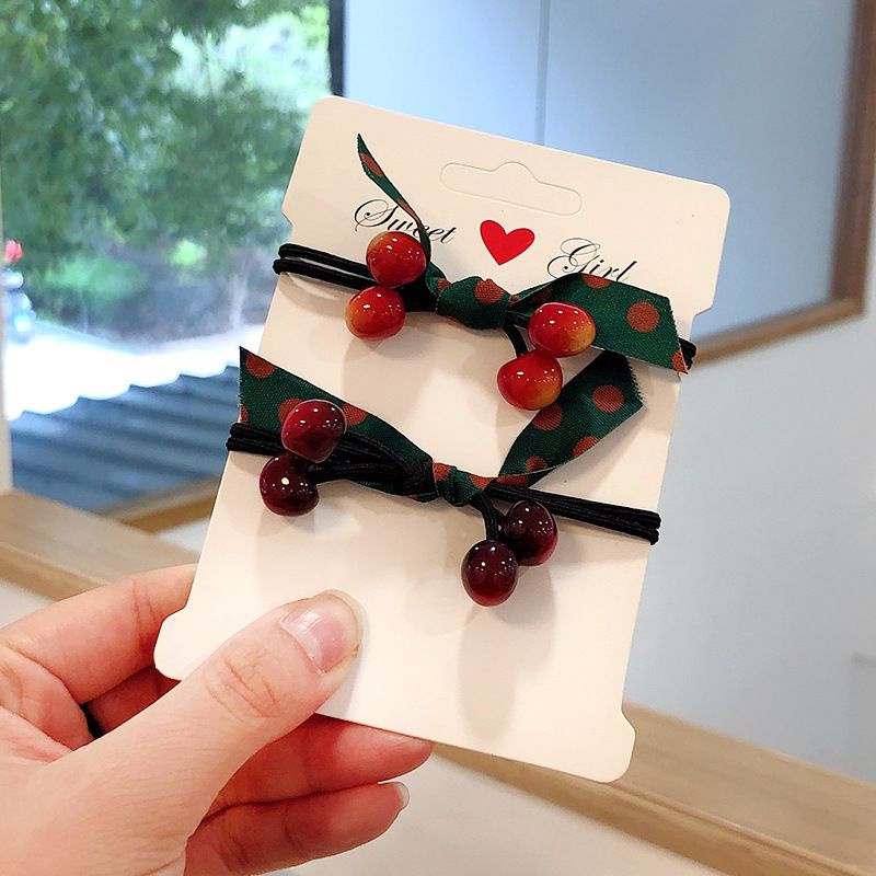 Cột tóc cherry quả nhỏ dễ thương