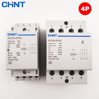 Khởi động từ contactor 4p chint 4no/2no-2nc 400v 25a 63a