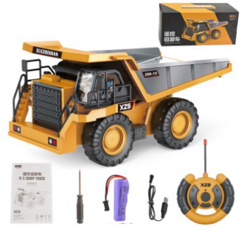 Mô hình máy xúc, ben, ủi (TL 1:24) bằng kim loại điều khiển từ xa 6 kênh, 9 kênh, 11 kênh