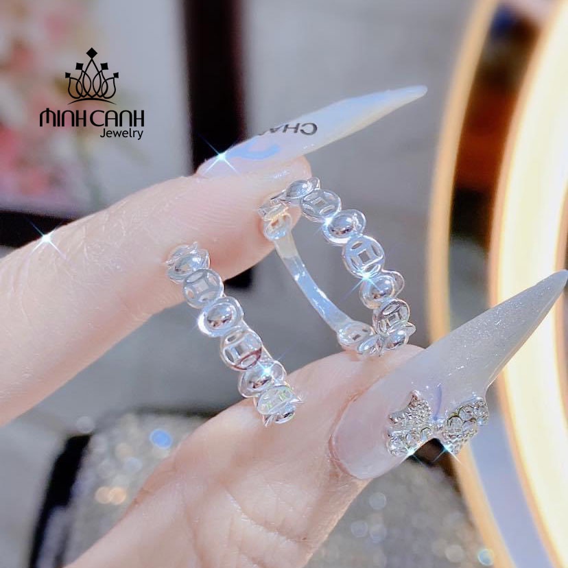 Nhẫn Bạc Đĩnh Vàng Mix Kim Tiền - Minh Canh Jewelry