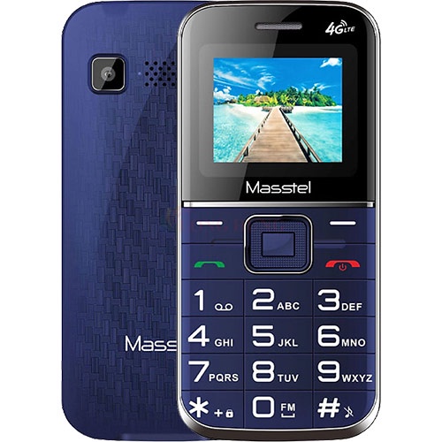 Điện thoại Masstel Fami 12 - Hàng chính hãng - Bộ nhớ trong 32MB, dễ dàng sử dụng, viên pin 1000 mAh
