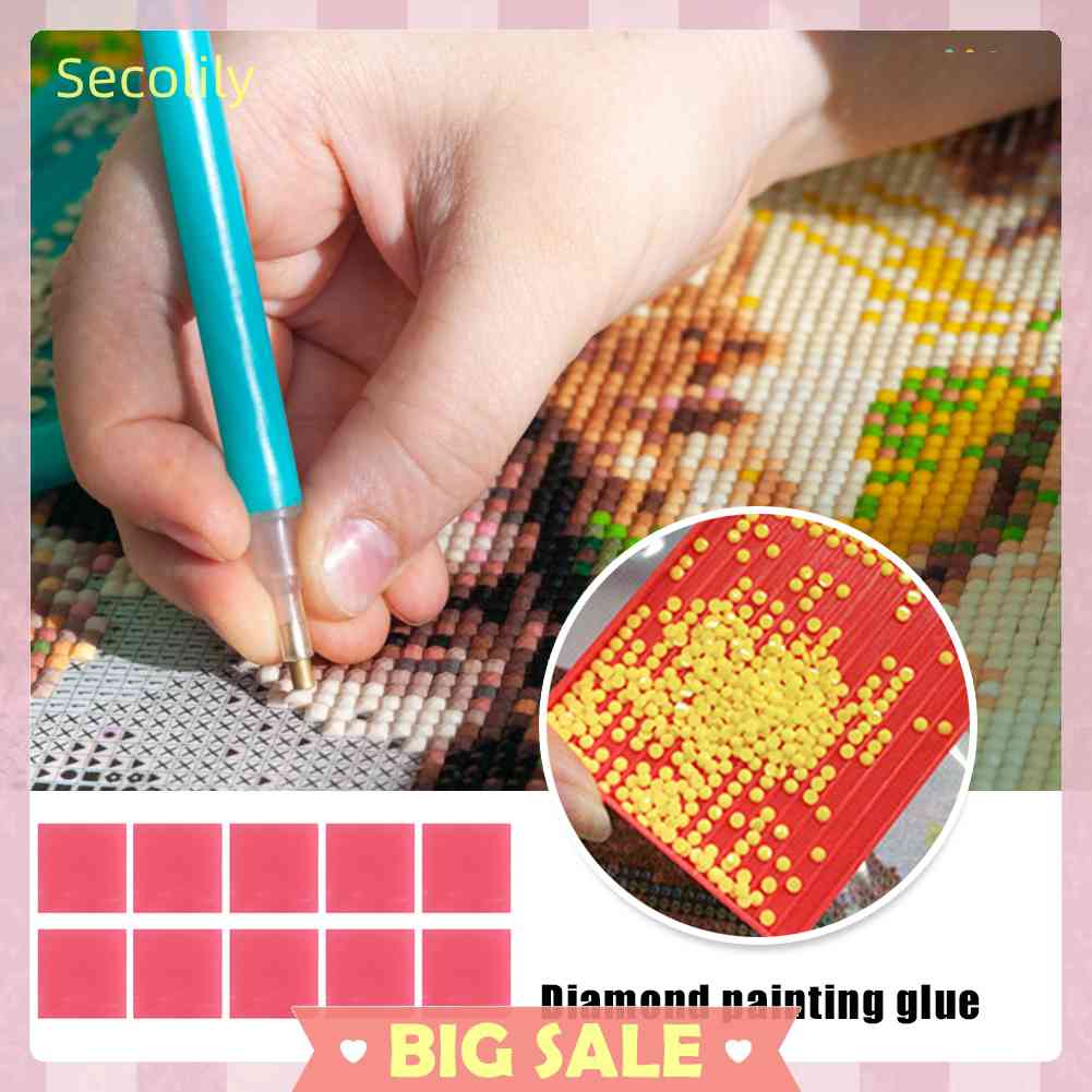 Bộ 10 Miếng Đất Sét Resin Dùng Làm Tranh Đính Đá DIY