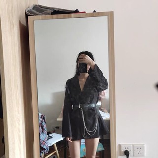 ORDER_áo khoác blazer dáng dài kèm đai ( Ảnh thật ở cuối )