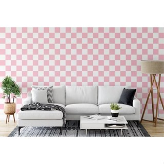 [Nhiều màu] Decal caro dán nhà vệ sinh chống thấm - Decal dán tường - ô 10x10cm Khổ 500x60cm - HN Decor