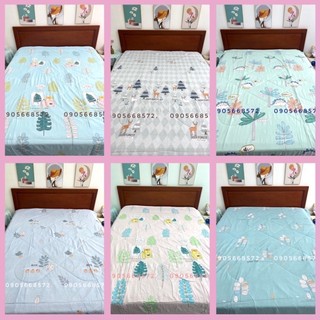 Chăn Cotton Đũi Nhập Khẩu, chăn hè thu , mềm mịn mát 2m*2.3m