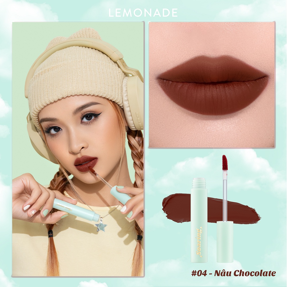 Combo TRỌN BỘ 5 Son kem lì nhẹ môi Lemonade Soaring Lipcream (5 cây x 3.7g)