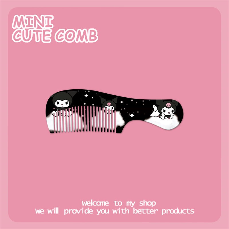 Lược Chải Tóc Tạo Kiểu In Hoạt Hình Kuromi Dễ Thương