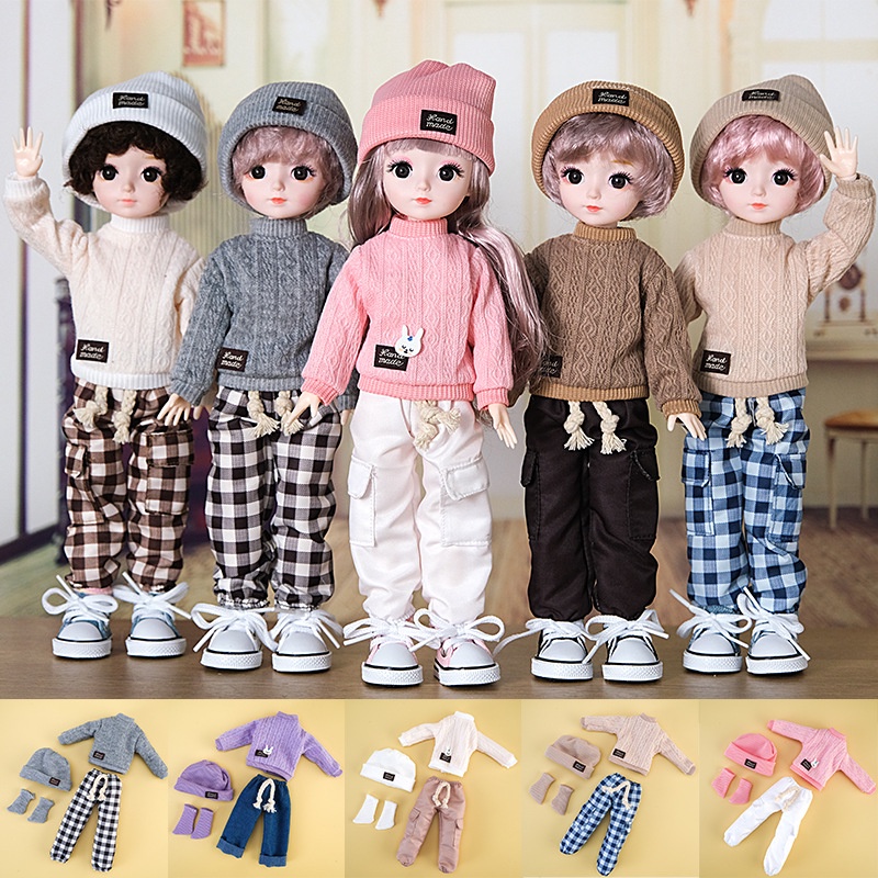 Set Áo Quần Dài 28cm Cho Búp Bê bjd Tỉ Lệ 1 / 6