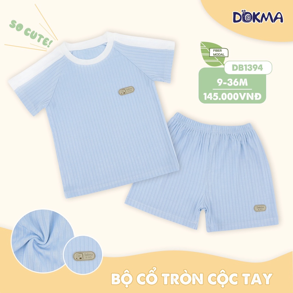 Bộ cổ tròn cộc tay Dokma DB1394
