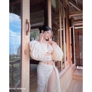 gv132- set xốp bikini đi biển