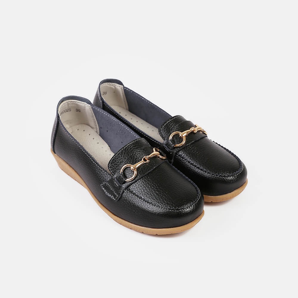 Giày Nữ Đế Bệt LEMINO Moccasins LB63025