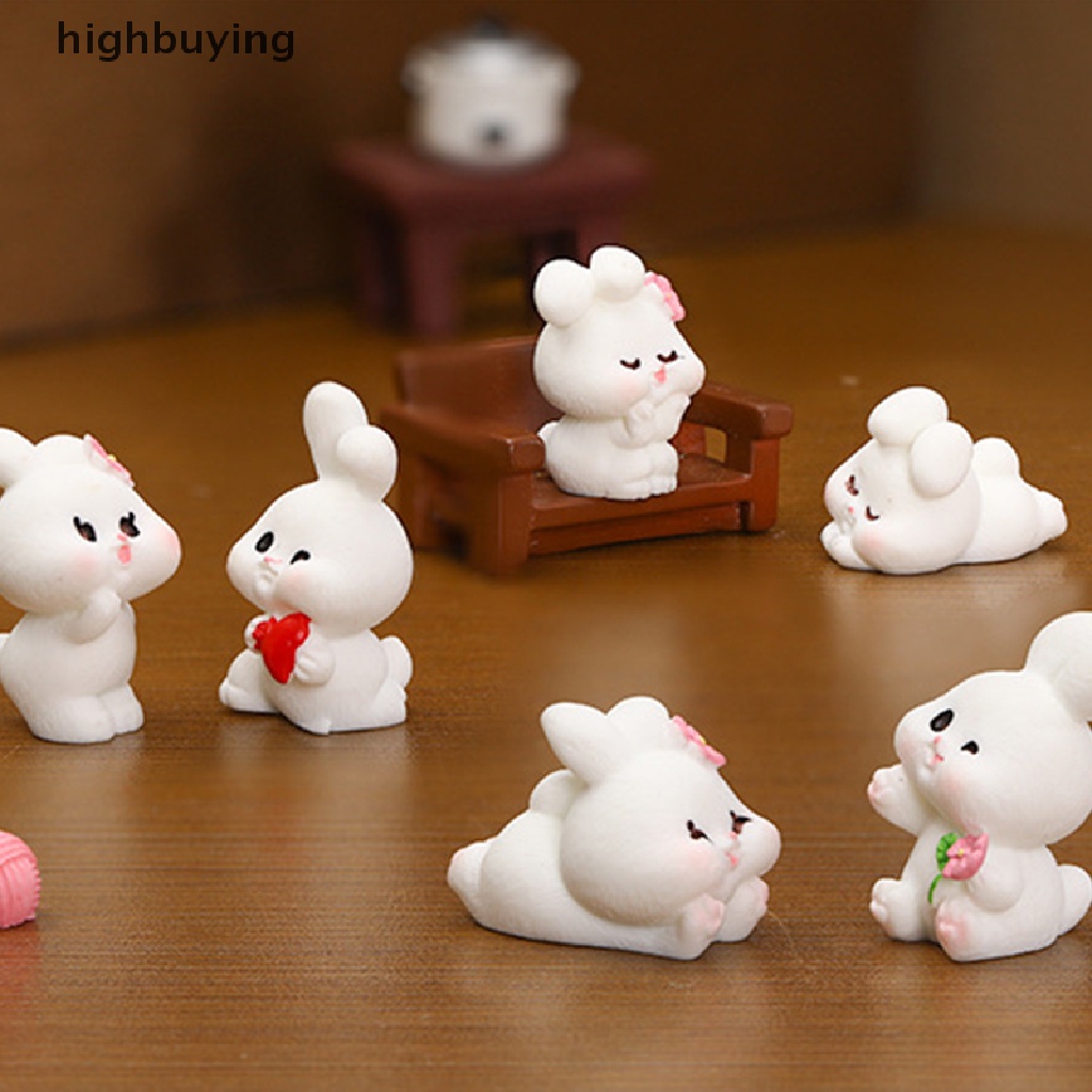Mô Hình Thỏ Belle Mini Dễ Thương Dùng Trang Trí Tiểu Cảnh / Năm Mới