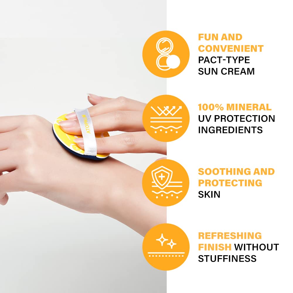 Phấn Chống Nắng Cushion An Toàn Cho Mẹ Và Bé ATOPALM TOK TOK Facial Sun Pact SPF43 PA+++ 15g