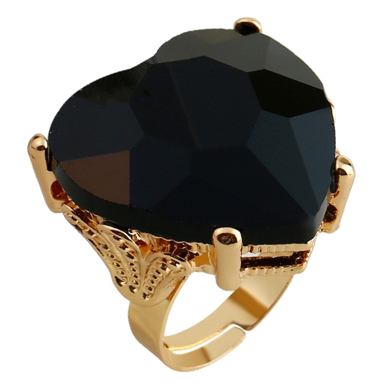 Nhẫn Hở Hình Trái Tim Bằng Hợp Kim Có Thể Điều Chỉnh Kích Cỡ