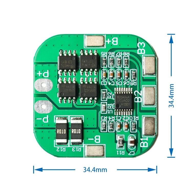 Bảng Mạch Bảo Vệ Pin li-ion bms pcm 18650 li 4s 14.8v / 16.8v 20a