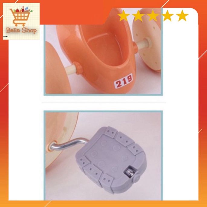 Xe Đạp 3 Bánh Dành Cho Bé 219 - Xe Chòi Mẫu Mới Bản Đẹp Có Đèn Led Phát Sáng, Nhạc Bản Mới Nhất 2022