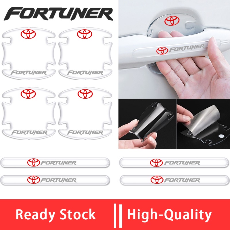 Miếng Dán Bảo Vệ Tay Nắm Cửa Trong Suốt Chống Trầy Xước Cho Xe Hơi Toyota Fortuner