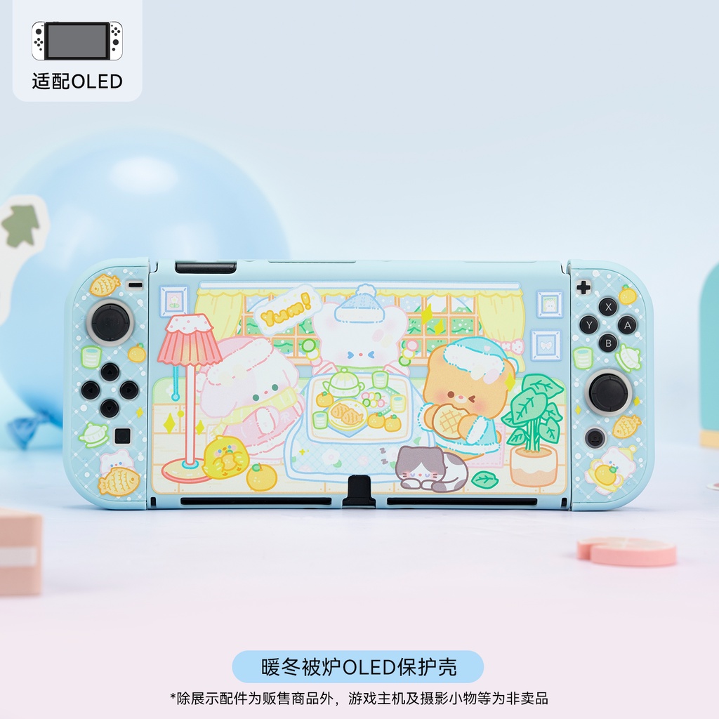 Ốp Bảo Vệ Máy Chơi Game Nintendo Switch Hình Chú Chó / Gấu Dễ Thương
