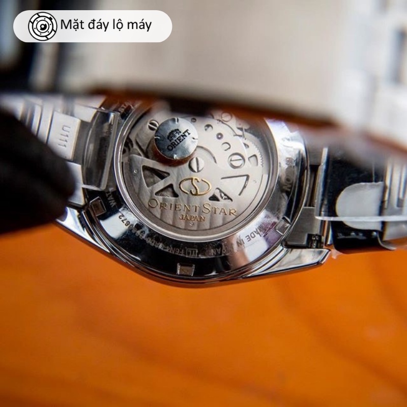 Đồng hồ cơ nam Orient Star Watch Classic RE-AU000 máy tích cót 50 tiếng mặt kính Sapphire chống xước dây thép chính hãng