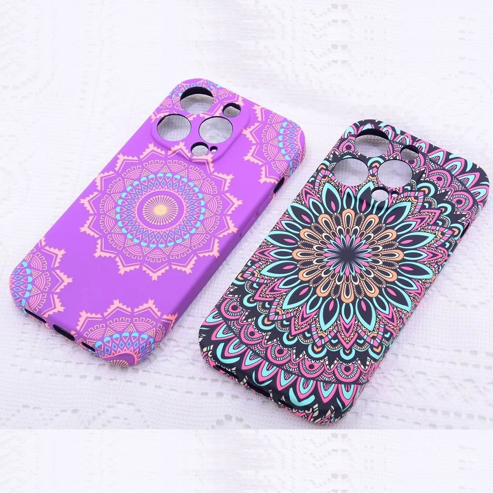 Ốp Điện Thoại TPU Mềm Dạ Quang In Hình Hoa Cho iPhone 13 13Pro Max 14 14Pro