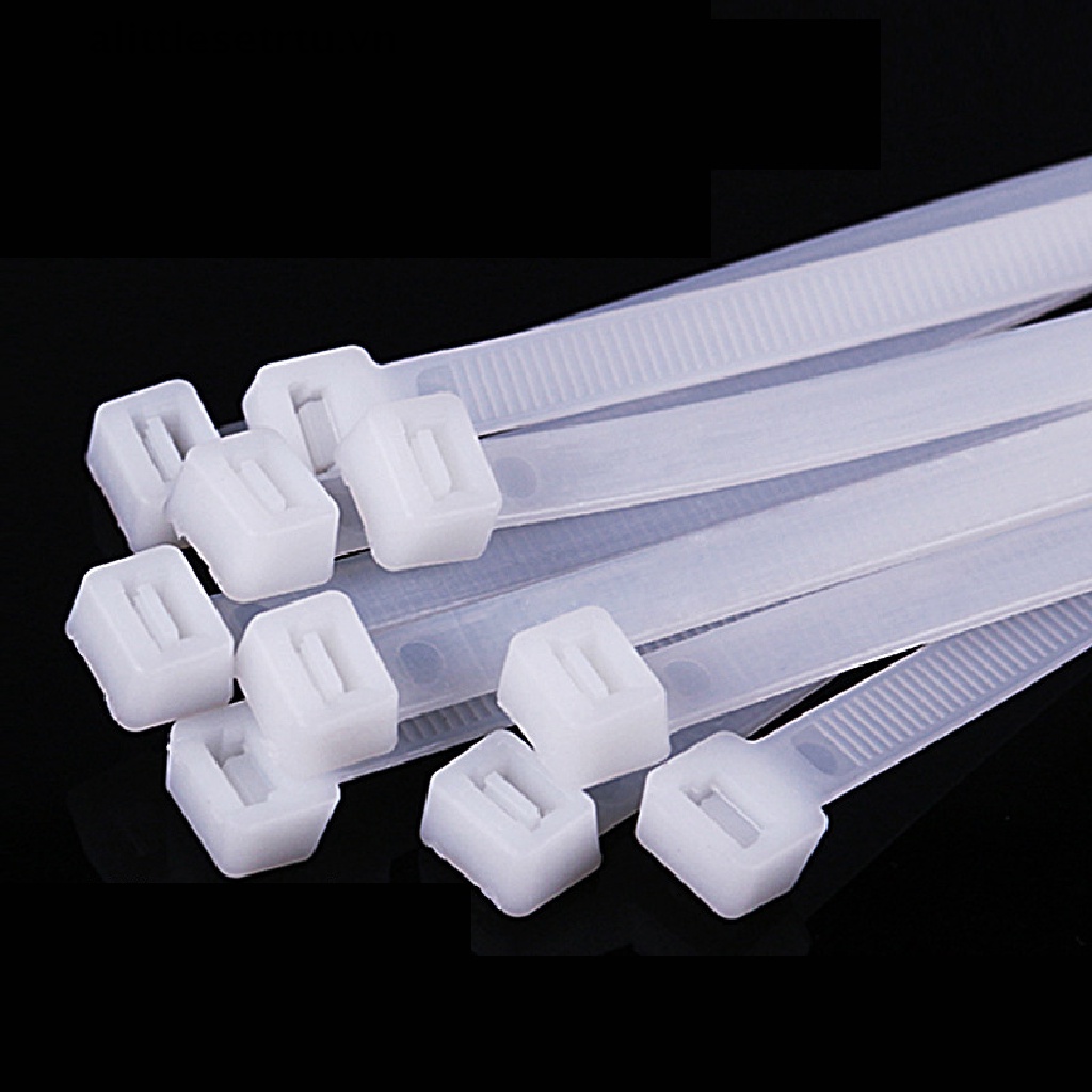 Set 100 Dây Rút nylon Tự Khóa 3X200 Vòng Bằng Nhựa nylon