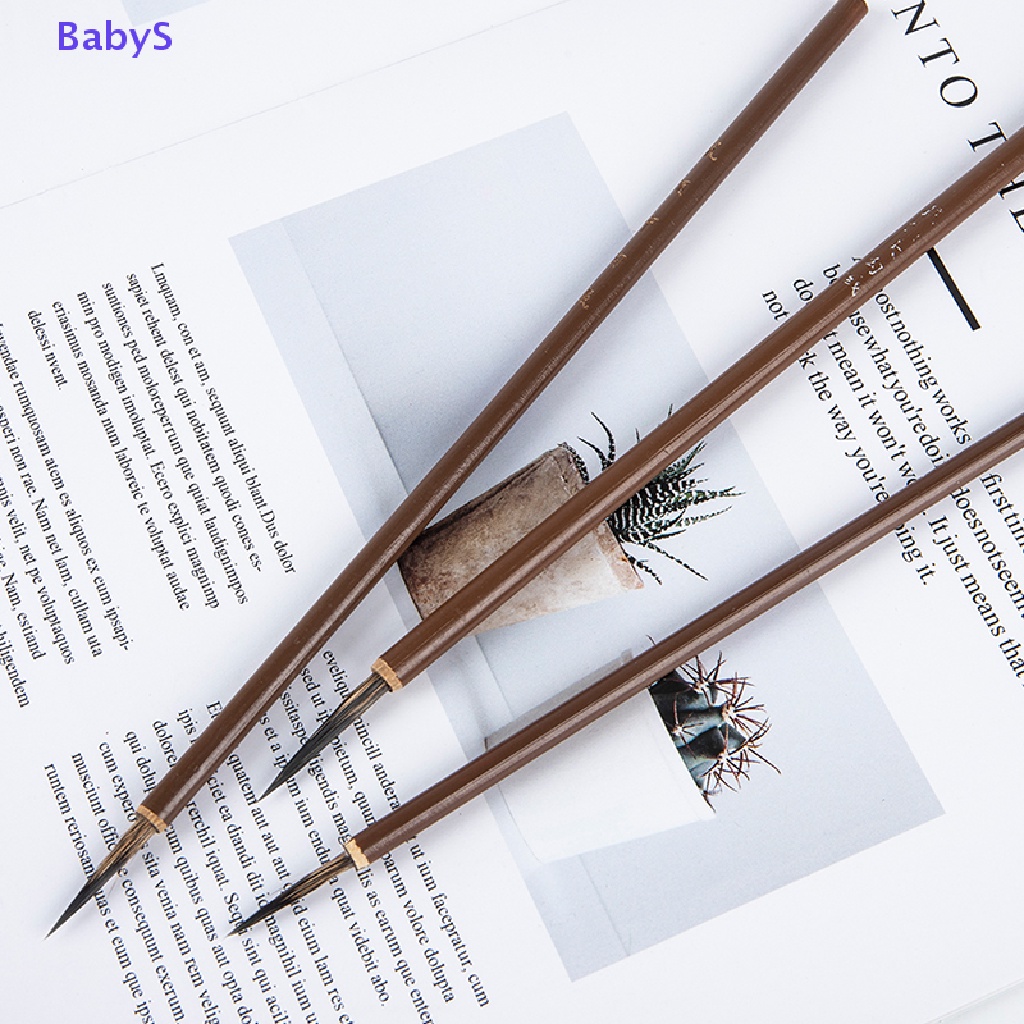 Set 3 Cọ Vẽ Tranh Thư Pháp Chuyên Dụng