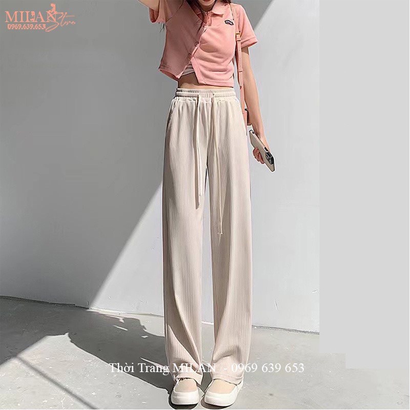 Quần nhung ống rộng thời trang Hàn Quốc dành cho nam và nữ cá tính,năng động-XMHH-Mã 106