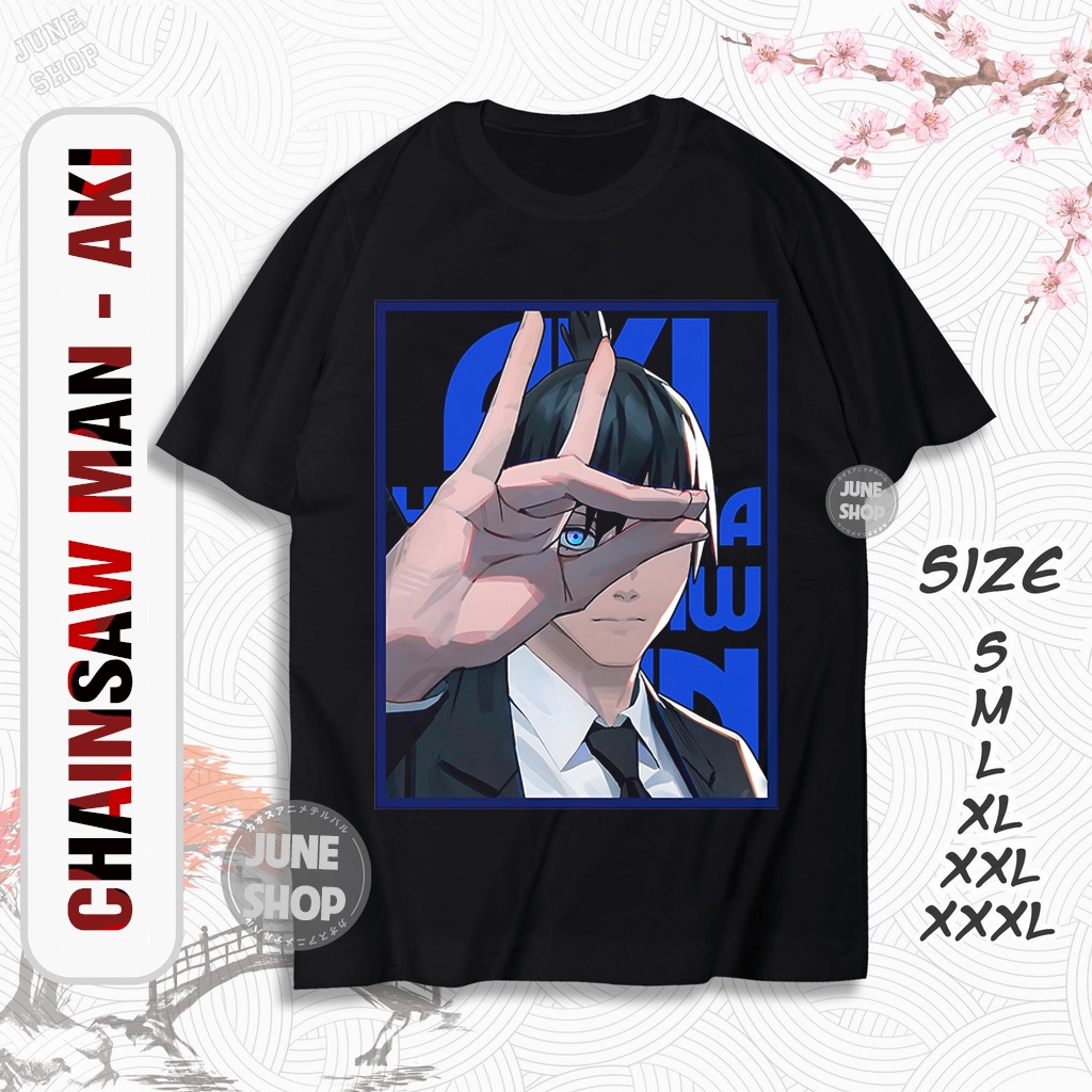 Áo Chainsaw Man - Anime in hình Power, Makima, Denji, Aki, Pochita chất cotton 4 chiều, giá rẻ