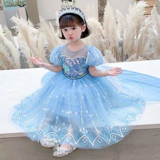 Váy elsa cho bé gái disney đầm công chúa elsa đầm elsa xinh xắn thời trang xuân hè cho bé gái