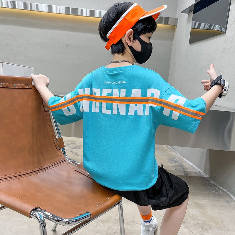 Bộ quần áo hè "LUID" 13-48kg cho bé trai 4-14 tuổi. Năng động - Thấm hút mồ hôi. Hàng may kỹ. B54