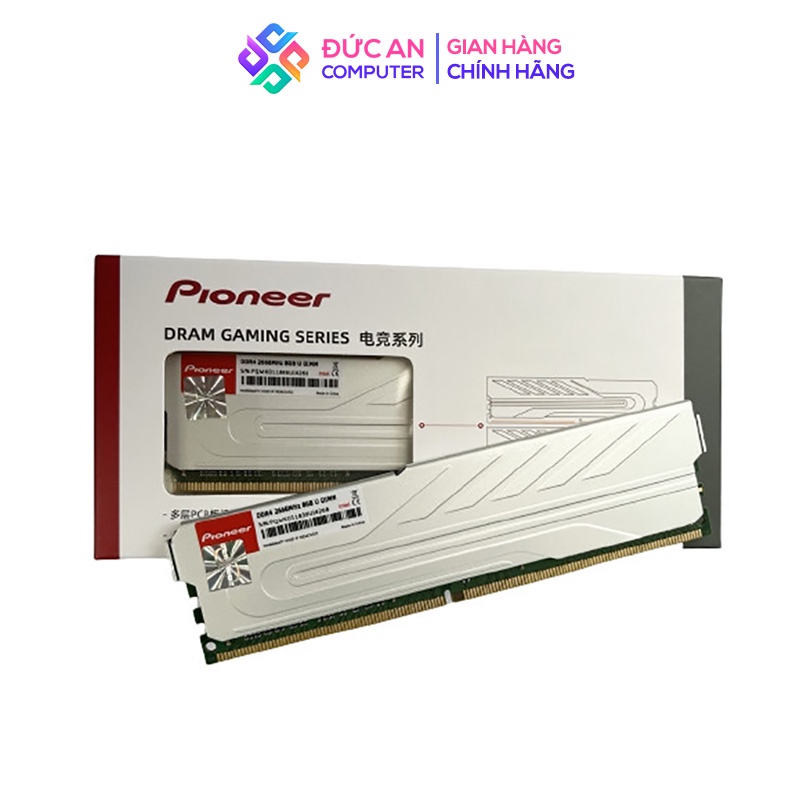 Ram Pioneer DDR4 8GB Bus 2666 3200 MHz - Tản Nhiệt