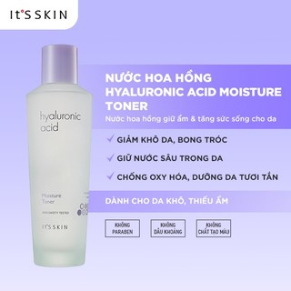 (Date T1/2024) Nước hoa hồng dưỡng ẩm sâu cho da It's Skin Hyaluronic Acid Moisture Toner 150ml