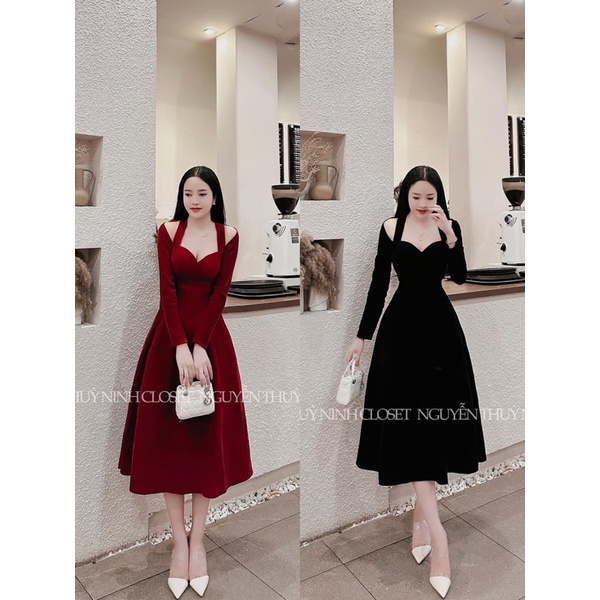 ĐẦM TAY DÀI CÚP NGỰC BIGSIZE
